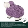 VERDOBA Bunte Mini Schafe Gartenfiguren Pastell Violett_5