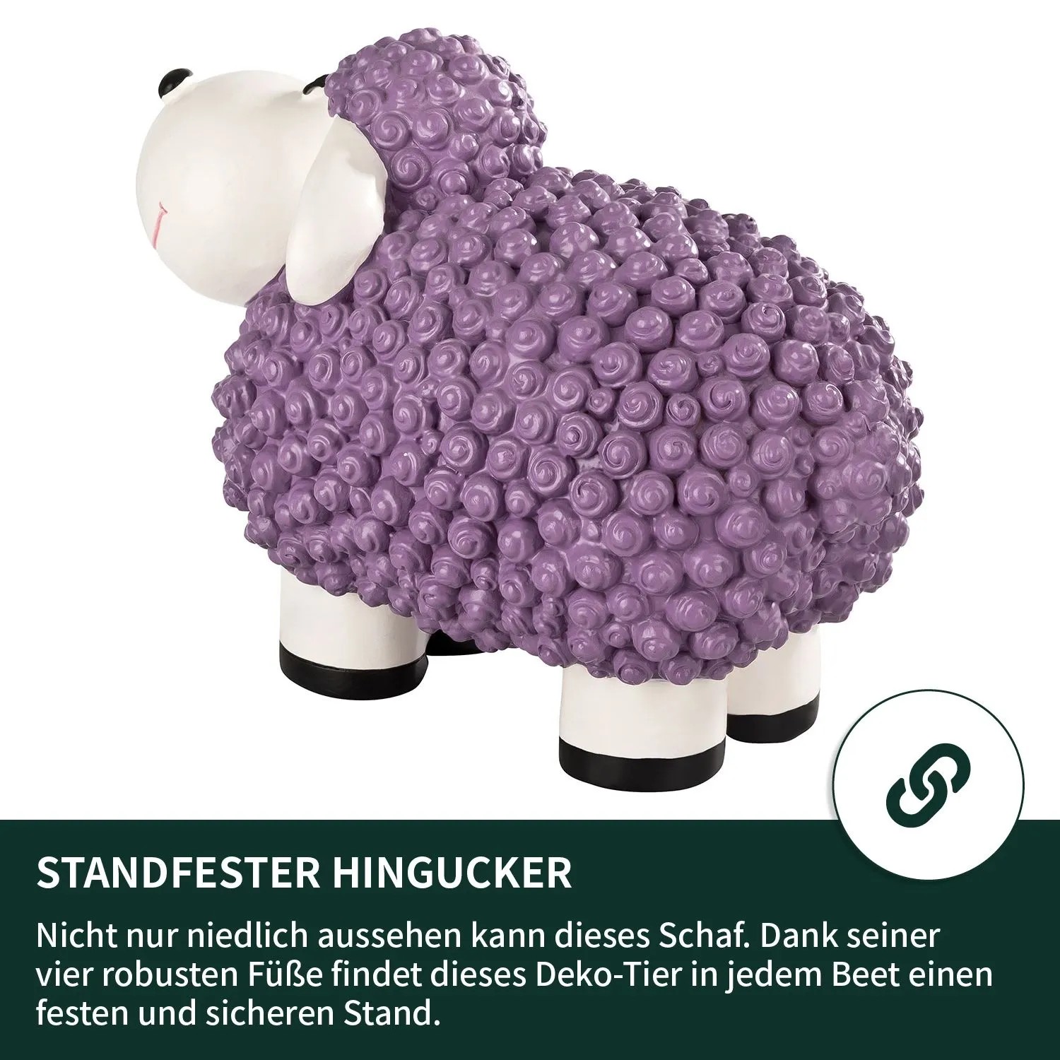 VERDOBA Bunte Mini Schafe Gartenfiguren Pastell Violett_5