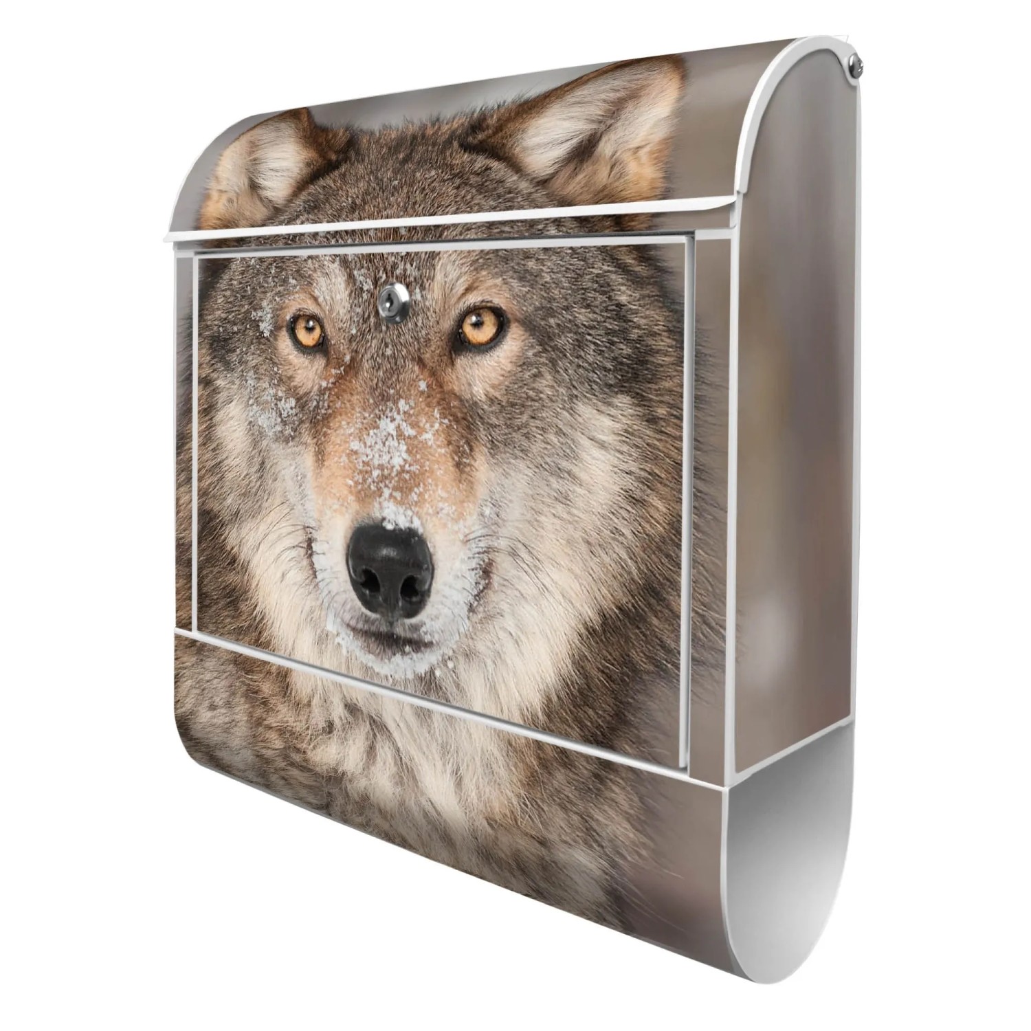 Banjado Design Briefkasten Weiß Pulverbeschichtet 39x47x14cm 2 Schlüssel Mi günstig online kaufen