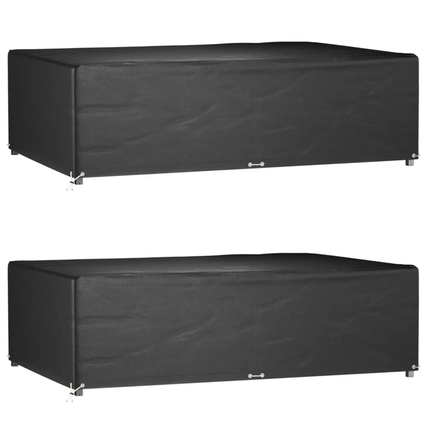 vidaXL Gartenmöbel-Abdeckungen 2 Stk 12 Ösen 227x152x65 cm Rechteckig 3155352
