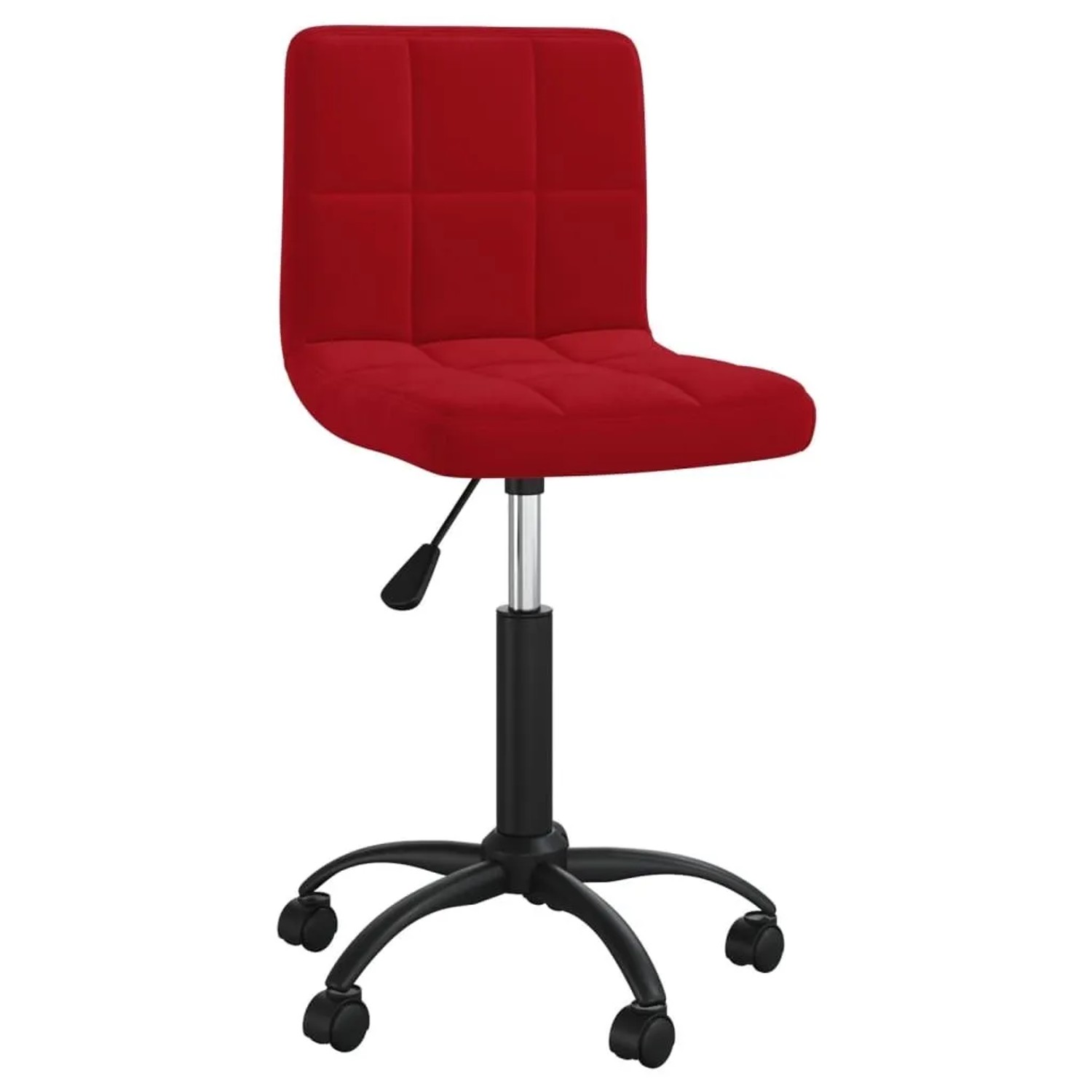 vidaXL Bürostuhl Drehbar Weinrot Samt 334362