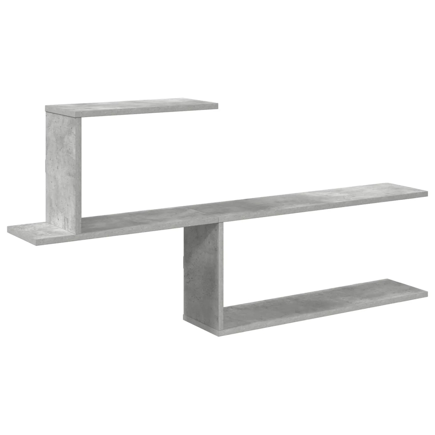 vidaXL Wandregal Betongrau 122 x 18 x 60 cm Holzwerkstoff 8012183
