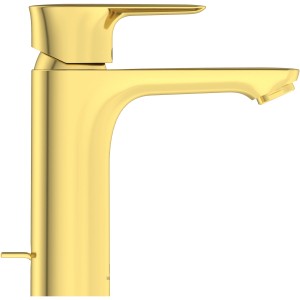 Ideal Standard Connect Air Waschtischarmatur Grande in gebürstetem Gold.