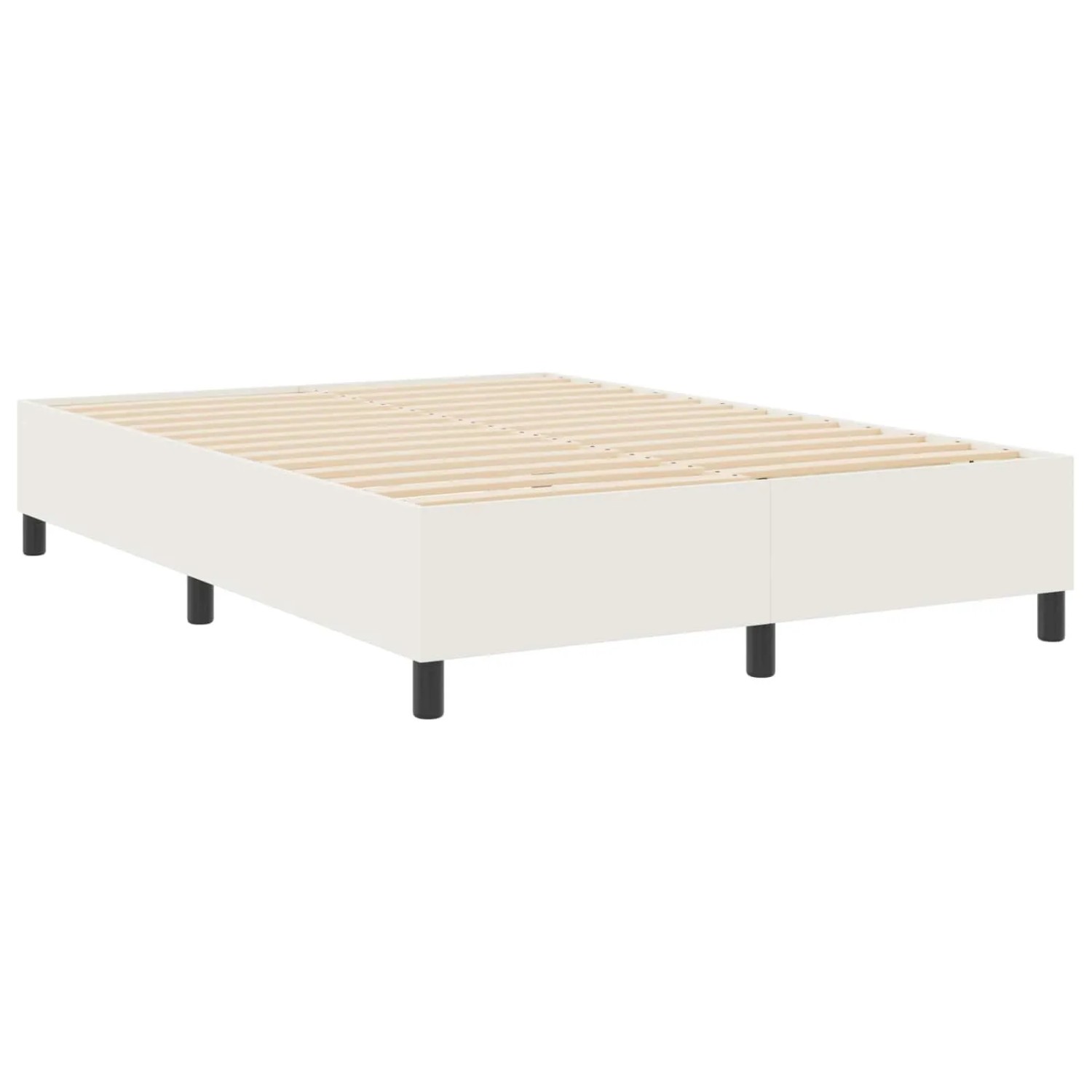 vidaXL Plattformbettgestell Creme 140 x 200 cm Stoff 3337414