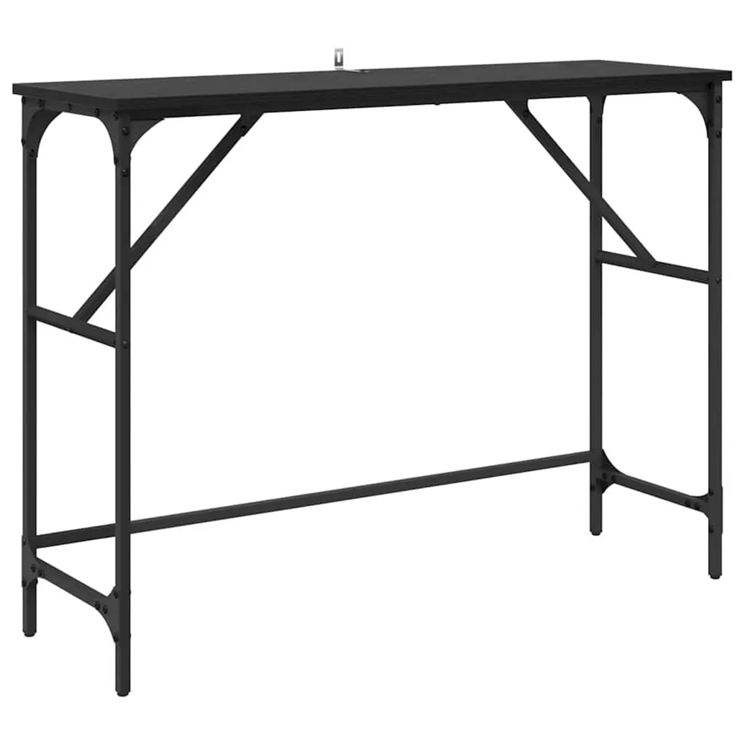vidaXL Konsolentisch Schwarz Eichen-Optik 100 x 32 x 75 cm 882207