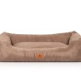 Knuffelwuff Hundebett Olivia Cord XXL, 120x85cm, braun. Gemütliches Hundekörbchen aus Cord.