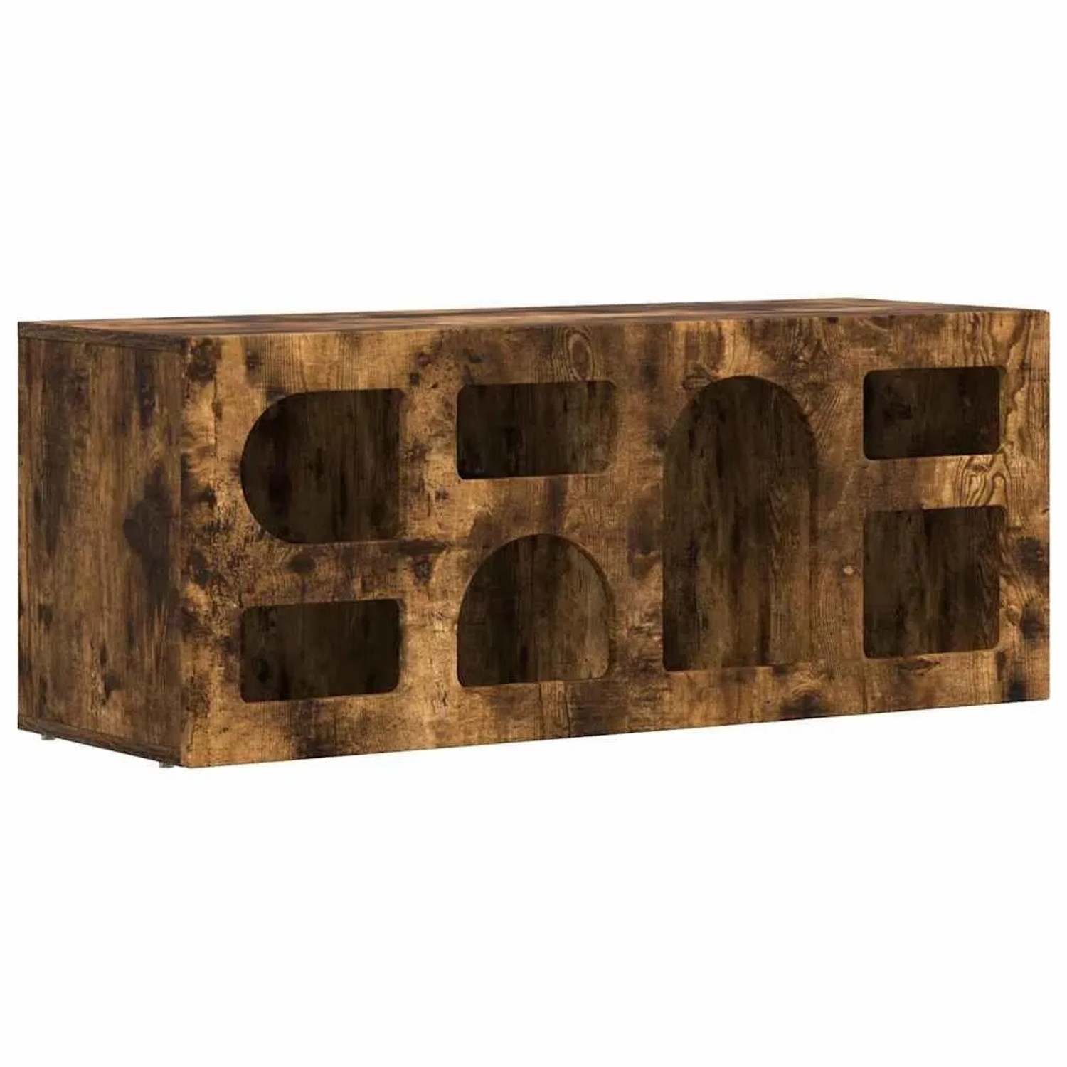 vidaXL TV-Schränk Geräucherte Eiche 100 x 35 x 40 cm Holzwerkstoff 891269 günstig online kaufen