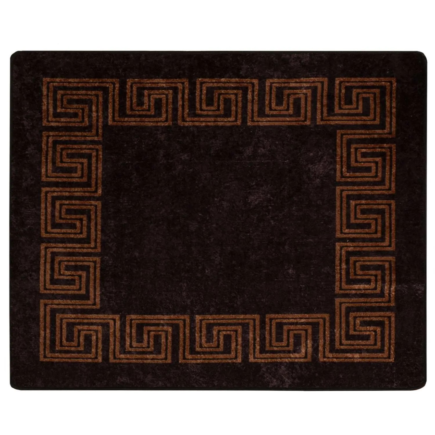 vidaXL Teppichläufer MARSA Schwarz 80 x 100 cm Polyester und PVC 42023286