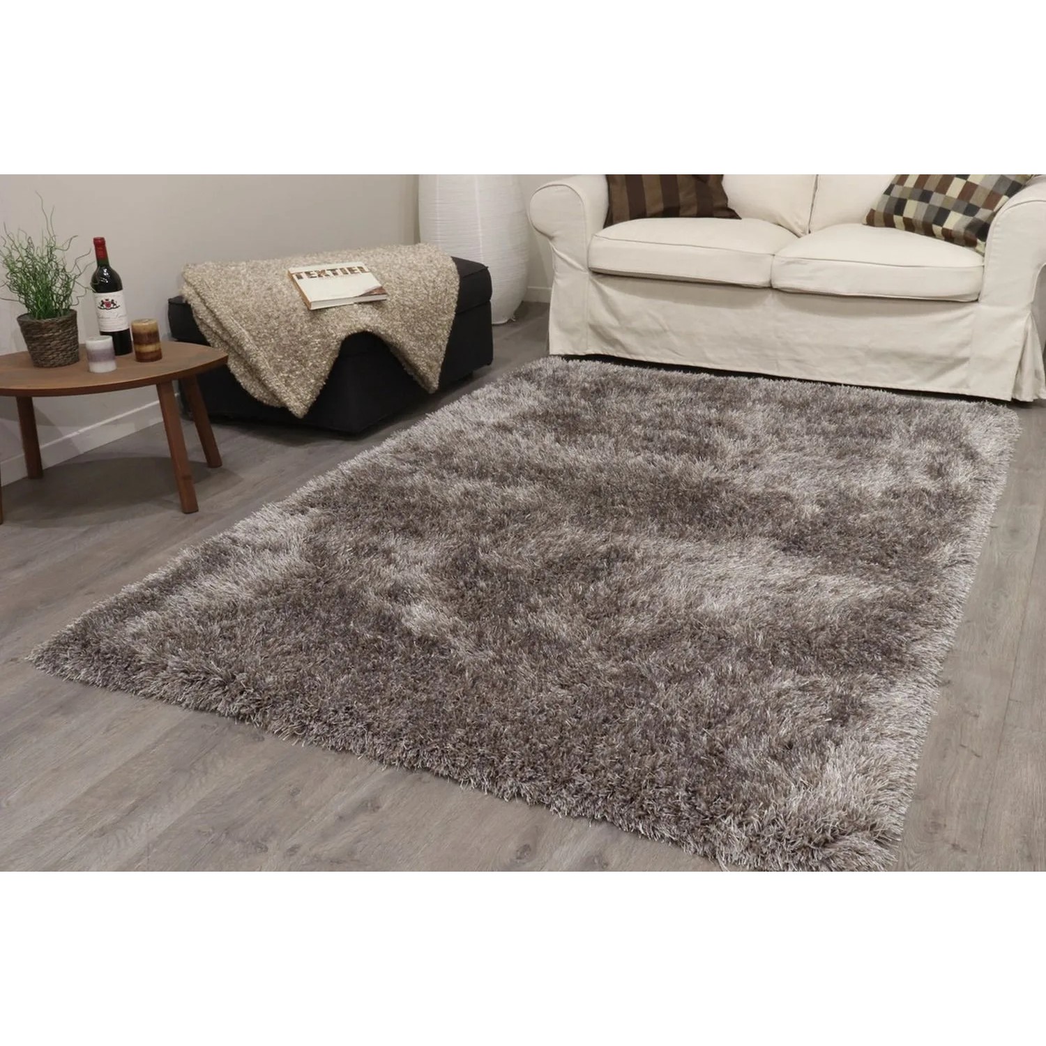 Vercai Rugs Teppich Soho Aschgrau 120 x 170 cm