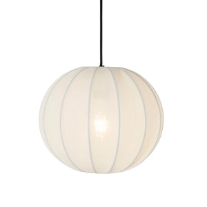 QAZQA Design-Pendelleuchte Weiß Seide 30 cm 3-Licht Plu