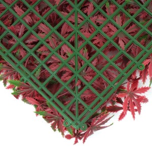 MCW Wandfliese L78 Ahorn Rot, Detailaufnahme der Klickfliese für den Sichtschutz.