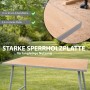 TRUTZHOLM Klapp-Werkbank aus Stahl mit 2,4 cm Sperrholzplatte. 114x60 cm Arbeitsfläche für Werkstatt & Montage.
