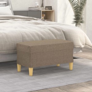 vidaXL Sitzbank Taupe 70x35x41 cm Stoff 349374