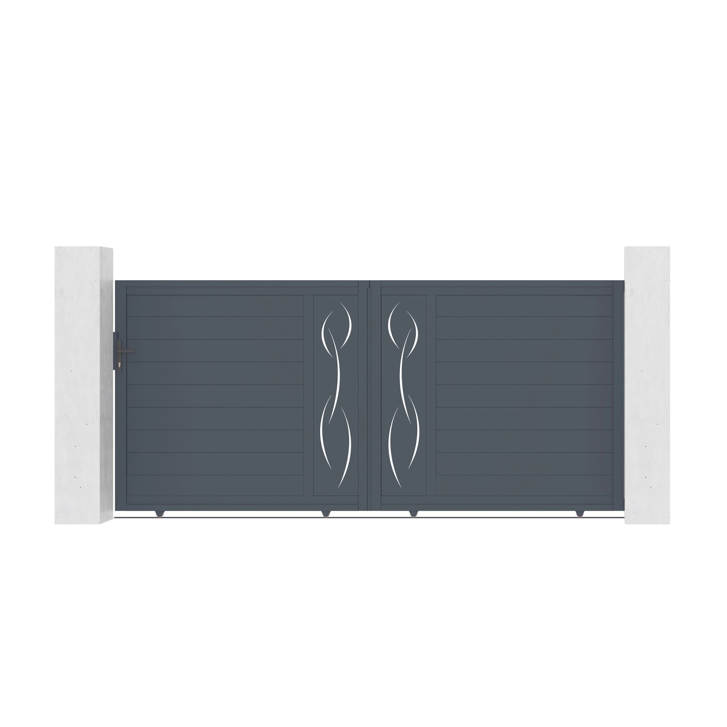 Casanoov Schiebetor Aus Aluminium 3 5M Life H 160Cm Grau günstig online kaufen