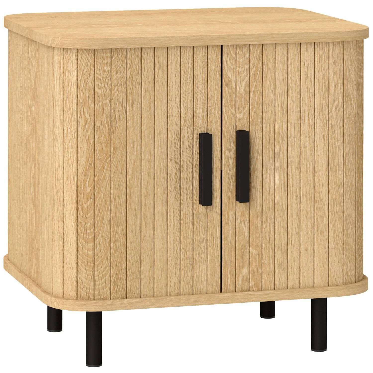 HOMCOM Nachttisch MDF 48L x 40B x 48H cm Eiche