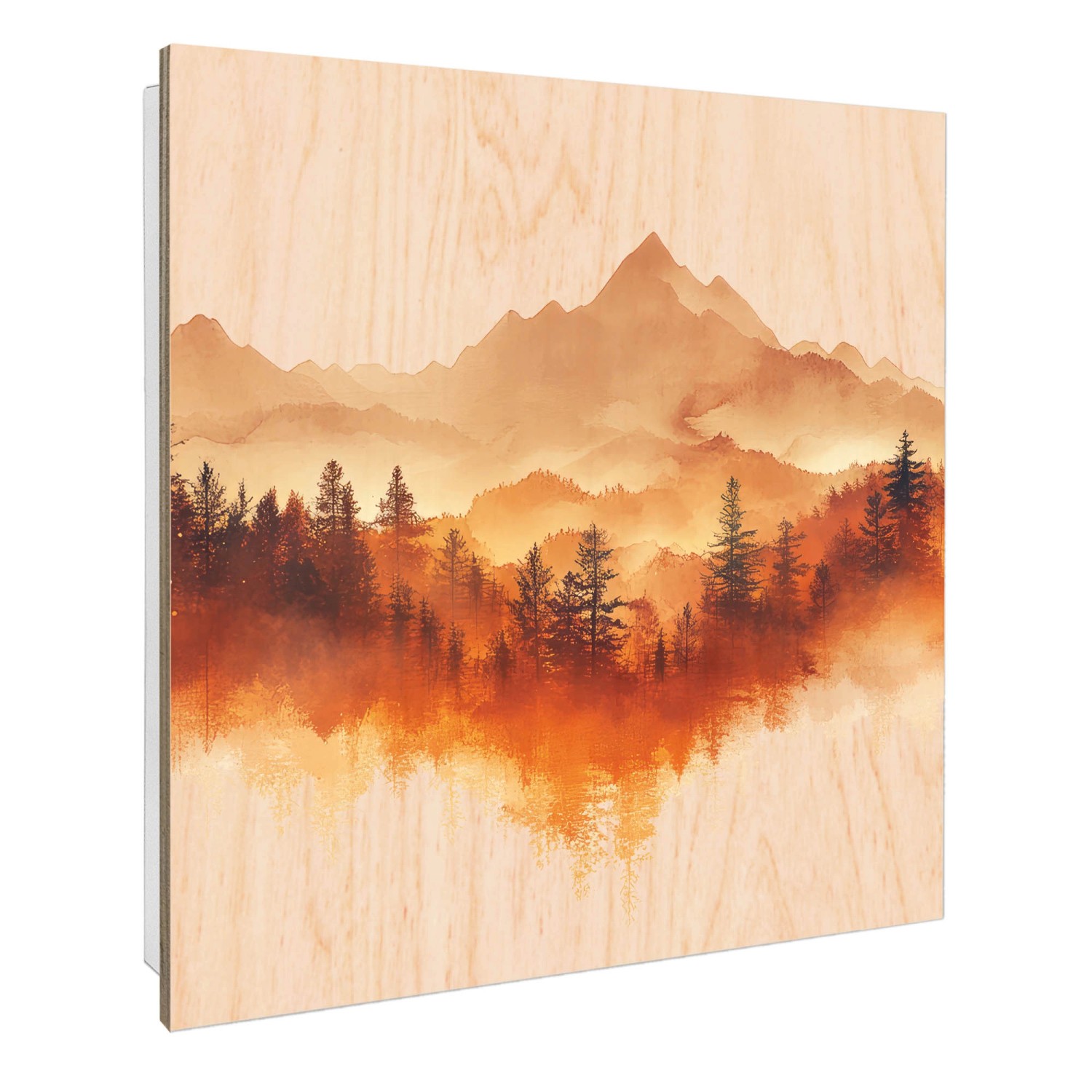 Banjado Schlüsselkasten mit Holzfront 30x30cm Weiß Scharnier Links 50 Haken günstig online kaufen