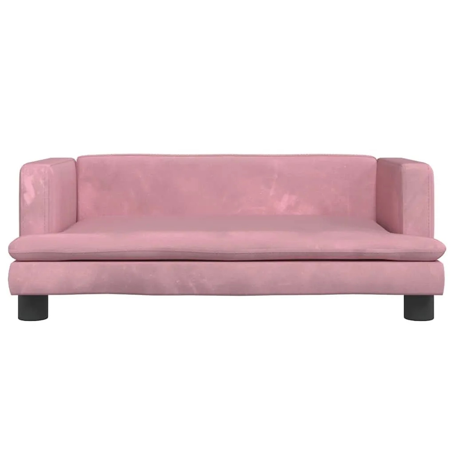 vidaXL Hundebett Rosa 80x45x30 cm Samt 171897_3