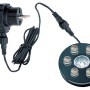 Heissner Aqua Light LED Ring mit 9 LEDs, weiß, für Teichbeleuchtung.