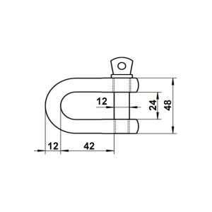 SOTECH Rundschäkel 12 mm Edelstahl AISI 316 V4A