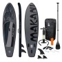 ECD Germany Aufblasbares Stand Up Paddle Board Makani 320 cm, schwarz, mit Zubehör