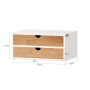 SoBuy Schubladenbox Aufbewahrungsbox Schreibtischorganizer 30x14x20cm FRG180-WN_5