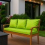 Setgarden Bankkissen Lemon für 2-Sitzer Gartenbank, 100x60 + 2x50x56 cm.