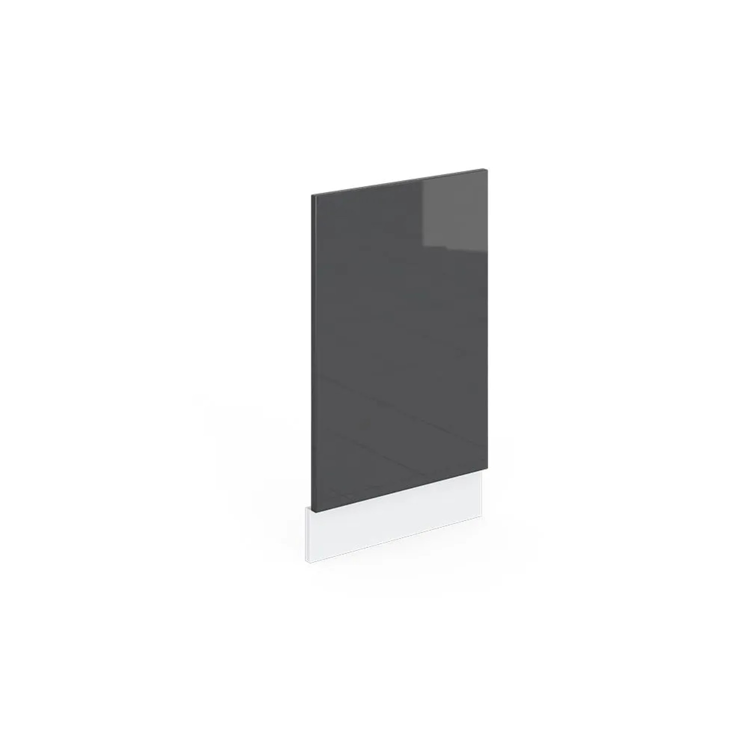 Vicco Frontblende R-Line Anthrazit Hochglanz Weiß 45 cm ohne Arbeitsplatte