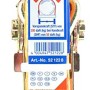 Conacord Spanngurt Pro, 6 m, mit Ratsche und 2 Spitzhaken, orange.