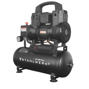 STAHLWERK Kompressor 8 Bar 9 L 1,22 PS 0,90 KW 170 L/Min Druckluftkompressor