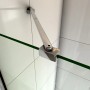 Duschparadies 200cm Wandprofil mit Stabilisierungsstange Stabilisator 45cm Für 6-8mm Glas Walk-in Dusche Glas Seitenwand Chrom_4