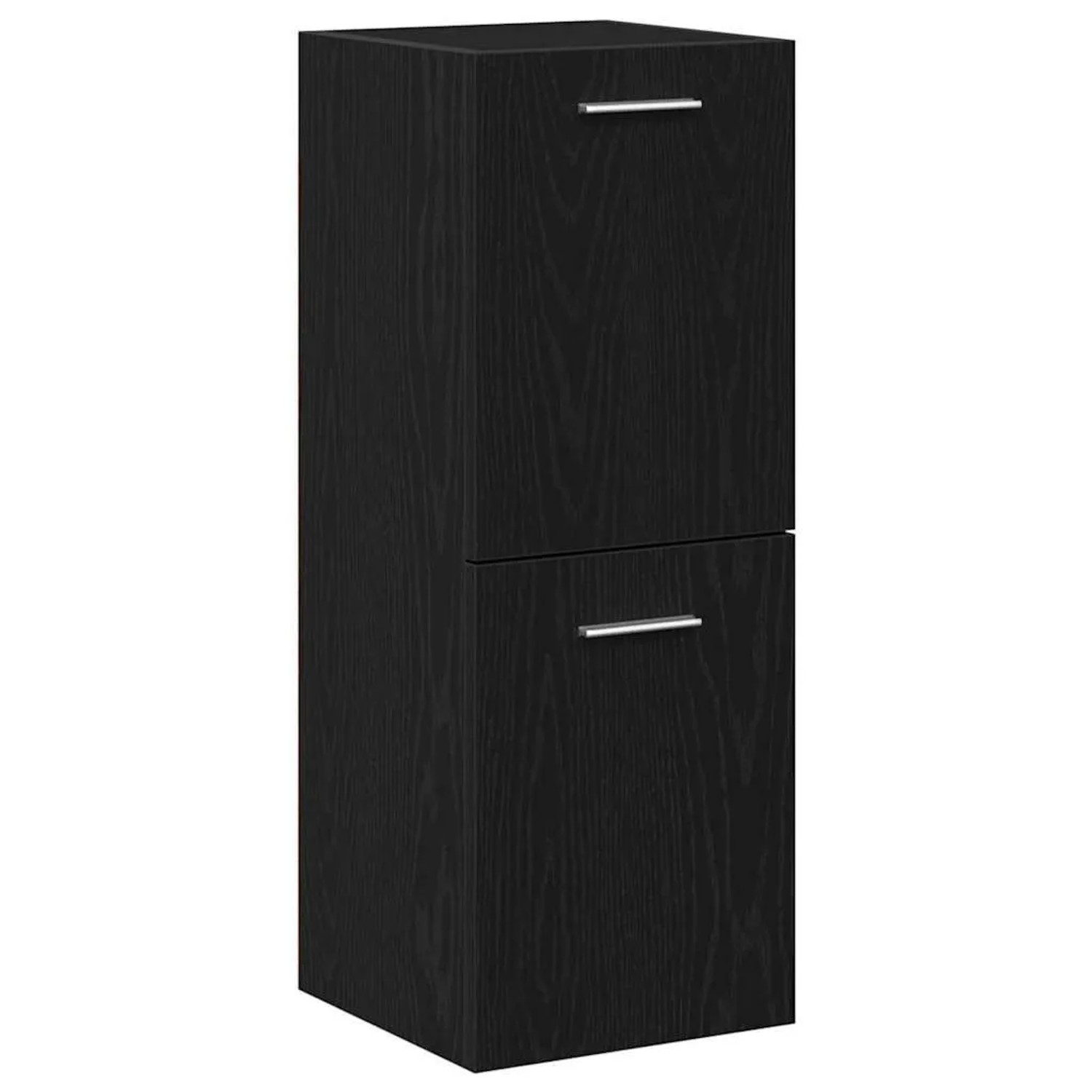 vidaXL Badezimmerschrank mit Tür Schwarz Eichen-Optik 30 x 30 x 80 cm 86253 günstig online kaufen