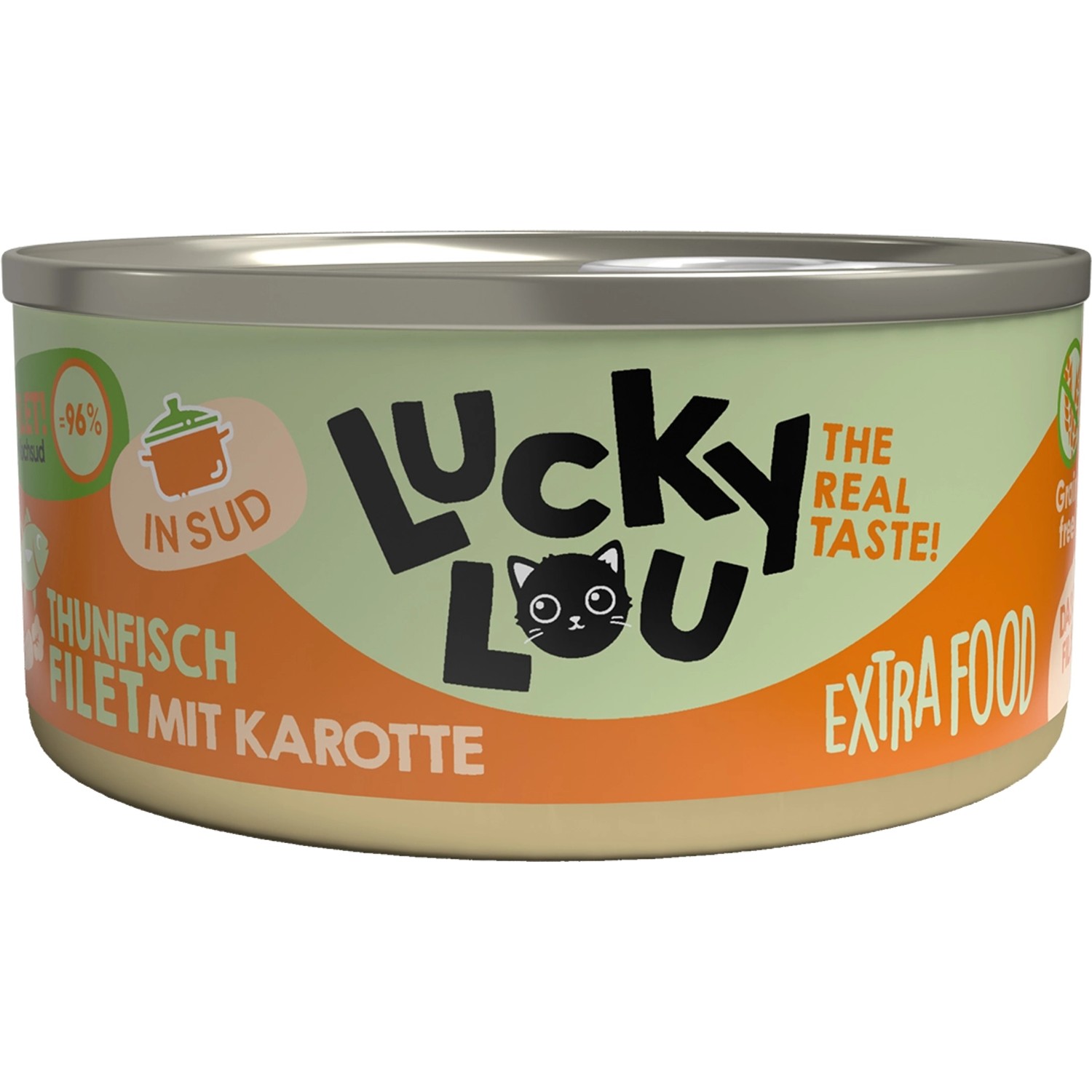 Lucky Lou Katzen-Nassfutter Extra Food Thunfisch mit Karotte in Brühe 70 g