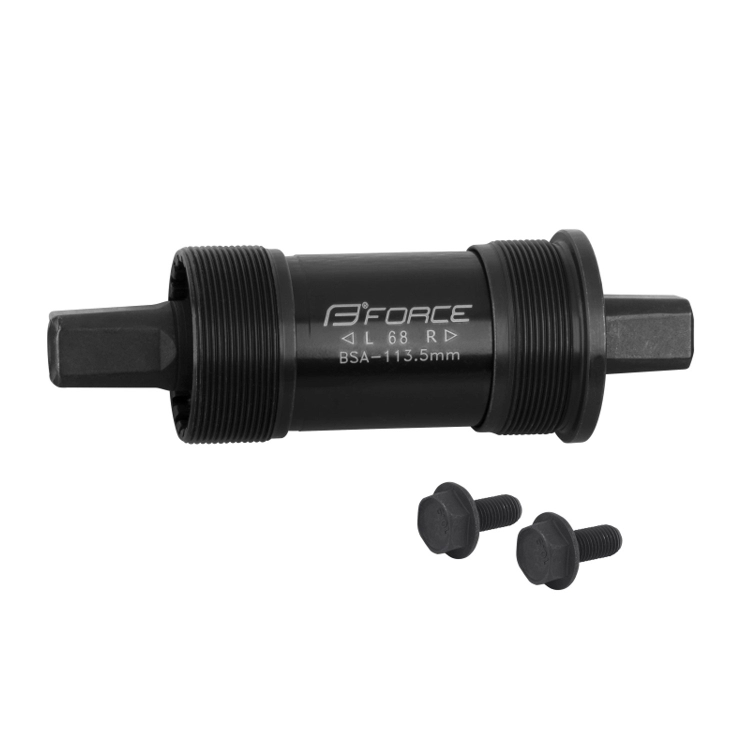 Force 4-Kant Stahl Tretlager mit BSA Gewinde Länge 113 mm