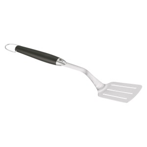 Weber Wender aus Edelstahl mit schwarzem Griff, Grillutensil für Fisch.