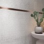 Cersanit Wandfliese Trako, grau-matte Steingutfliese im Format 29,8x59,8 cm mit Muster.