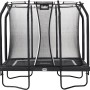 Salta Premium Gartentrampolin, rechteckig, 214x153 cm, mit Sicherheitsnetz, schwarz.