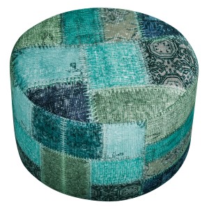Sitting Point Hocker DotCom Kapi, 60 l, petrol bunt, Patchwork-Design.