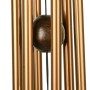 Nature's Melody Klangspiel, 35 cm, Bronze. Gartendeko mit 6 Aluminium-Klangröhren und Holzdetails.