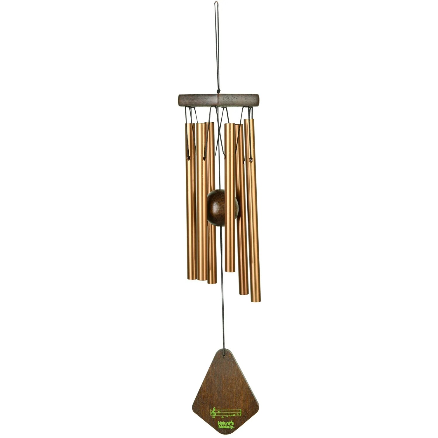 Natures melody windgong aluminium - 70 cm lang - gestemde klankbuizen - bronskleurig kopen? | Korting tot 81