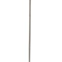 Globo Stehleuchte Paco mit grauem Stoffschirm, Nickel matt, Höhe 160 cm.