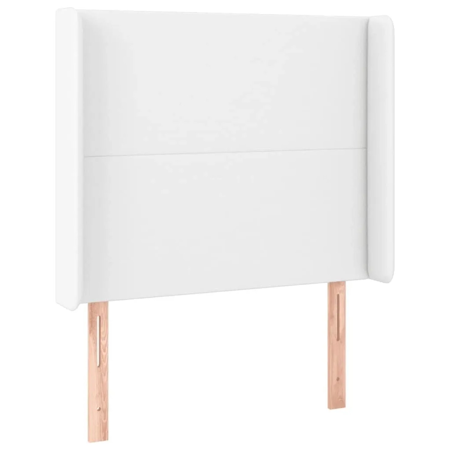 Thumbnail - vidaXL Kopfteil mit Ohren Weiß 83x16x118/128 cm Kunstleder 3119373