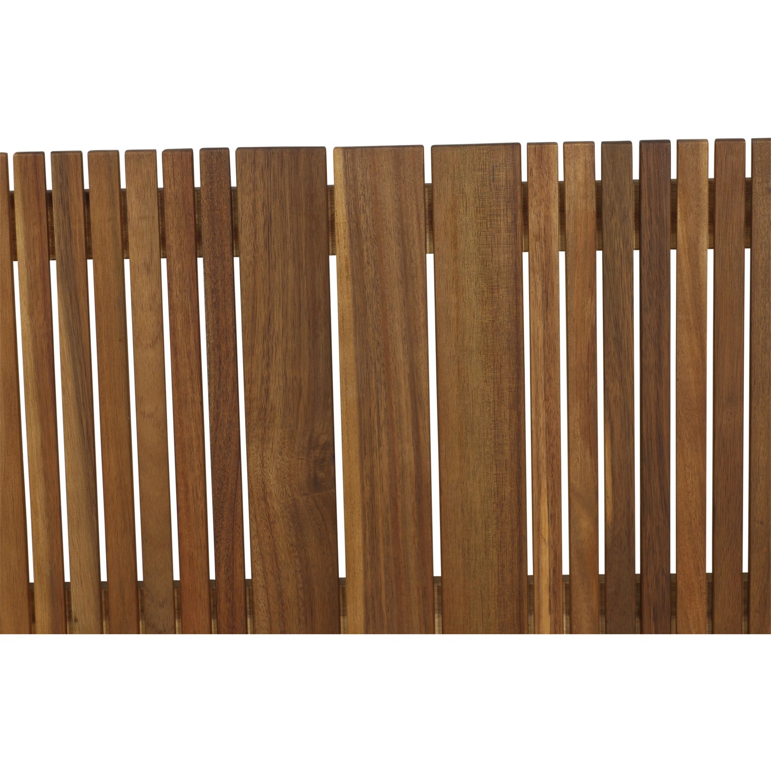 Detailansicht der Siena Garden Bank Falun, 2-Sitzer Gartenbank aus Akazienholz.