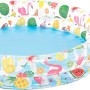 Planschbecken für Kinder mit Früchtedesign, Ø 122 cm, 2 Ringe, ideal für den Sommer.