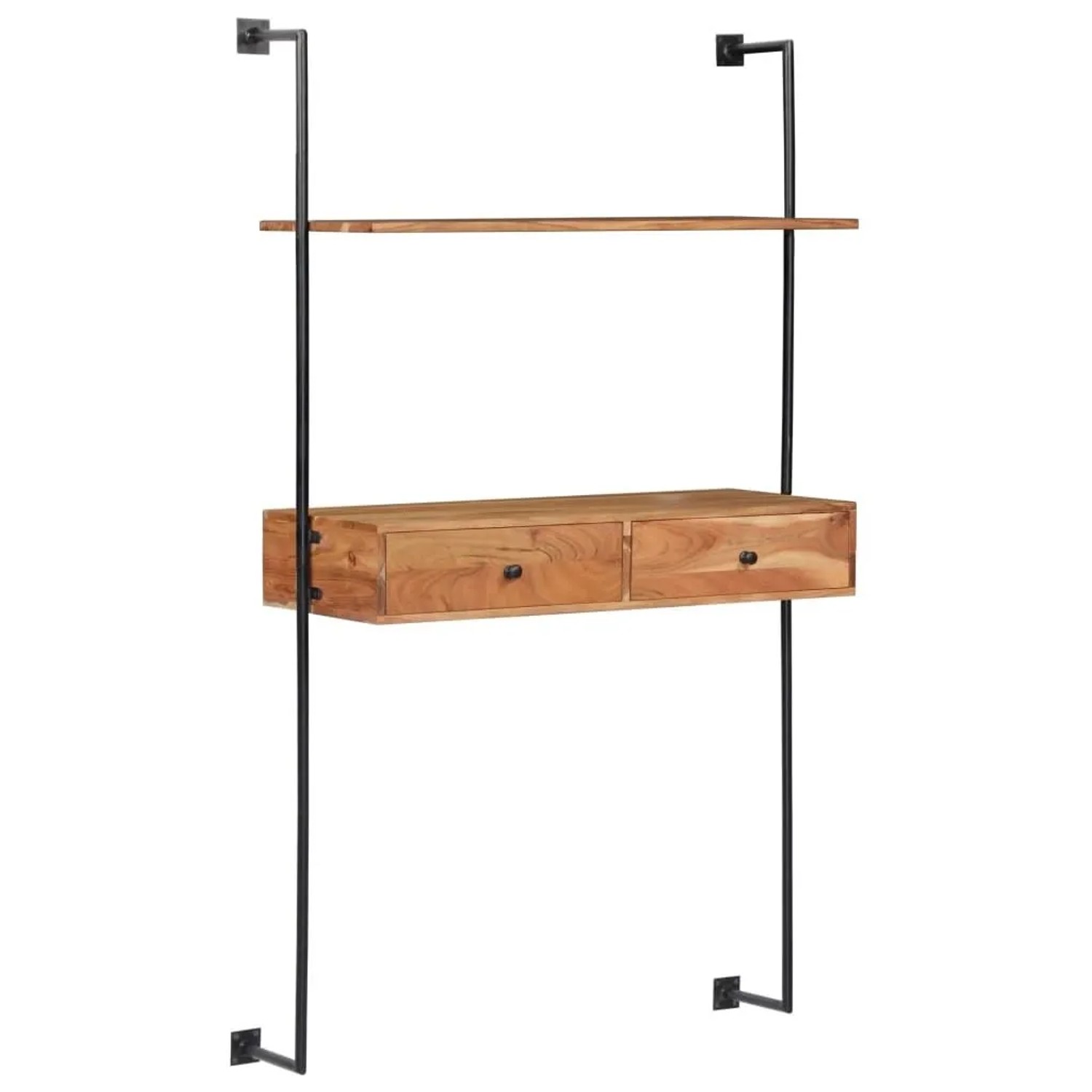 vidaXL Wandschreibtisch 90x40x170 cm Massivholz Akazie 247694