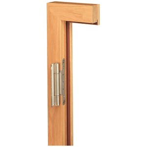 Blockzarge in Buche Dekor, 98,5x198,5x4,5 cm, Anschlag links für Zimmertüren.