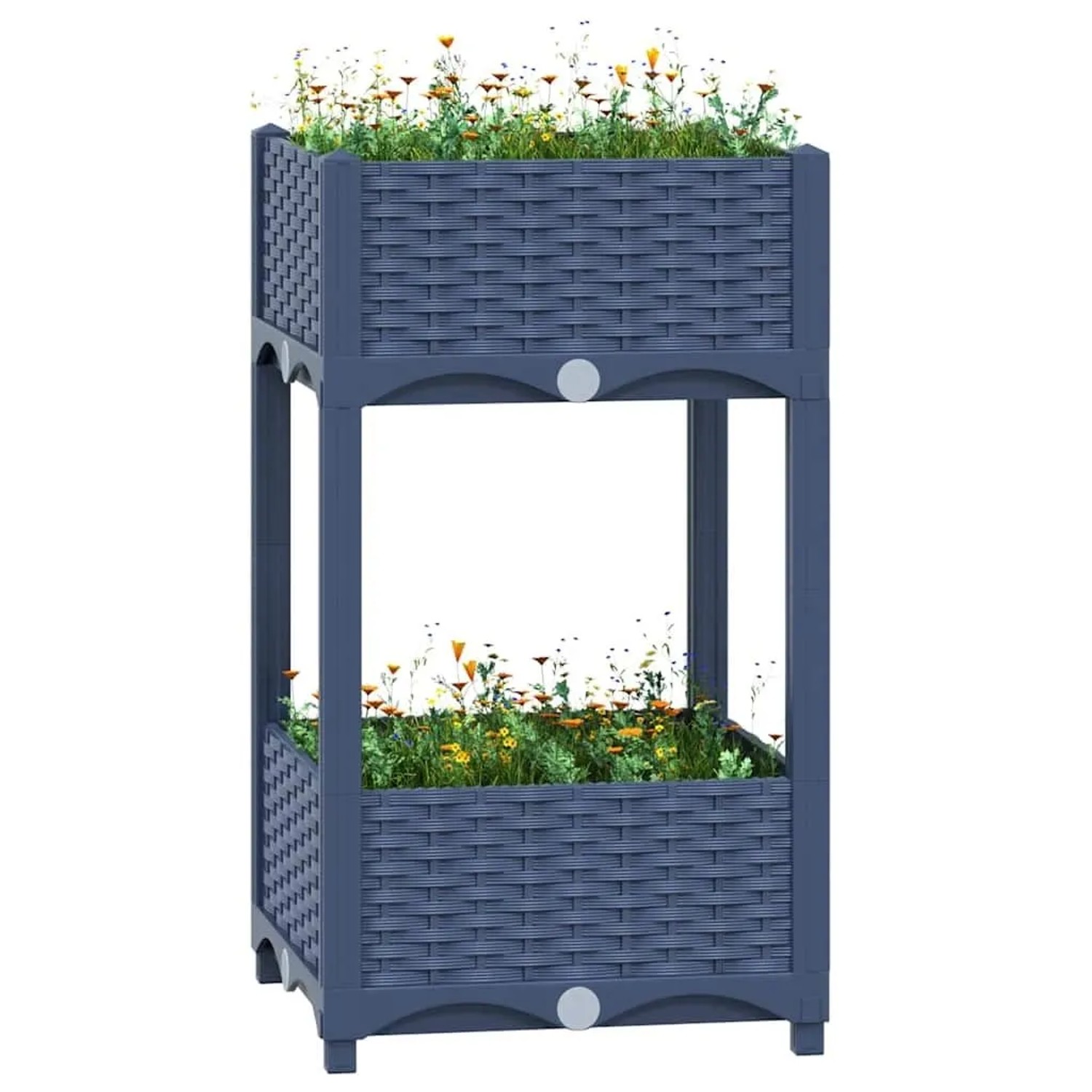 Furnicato Hochbeet 40x40x71 Cm Polypropylen
