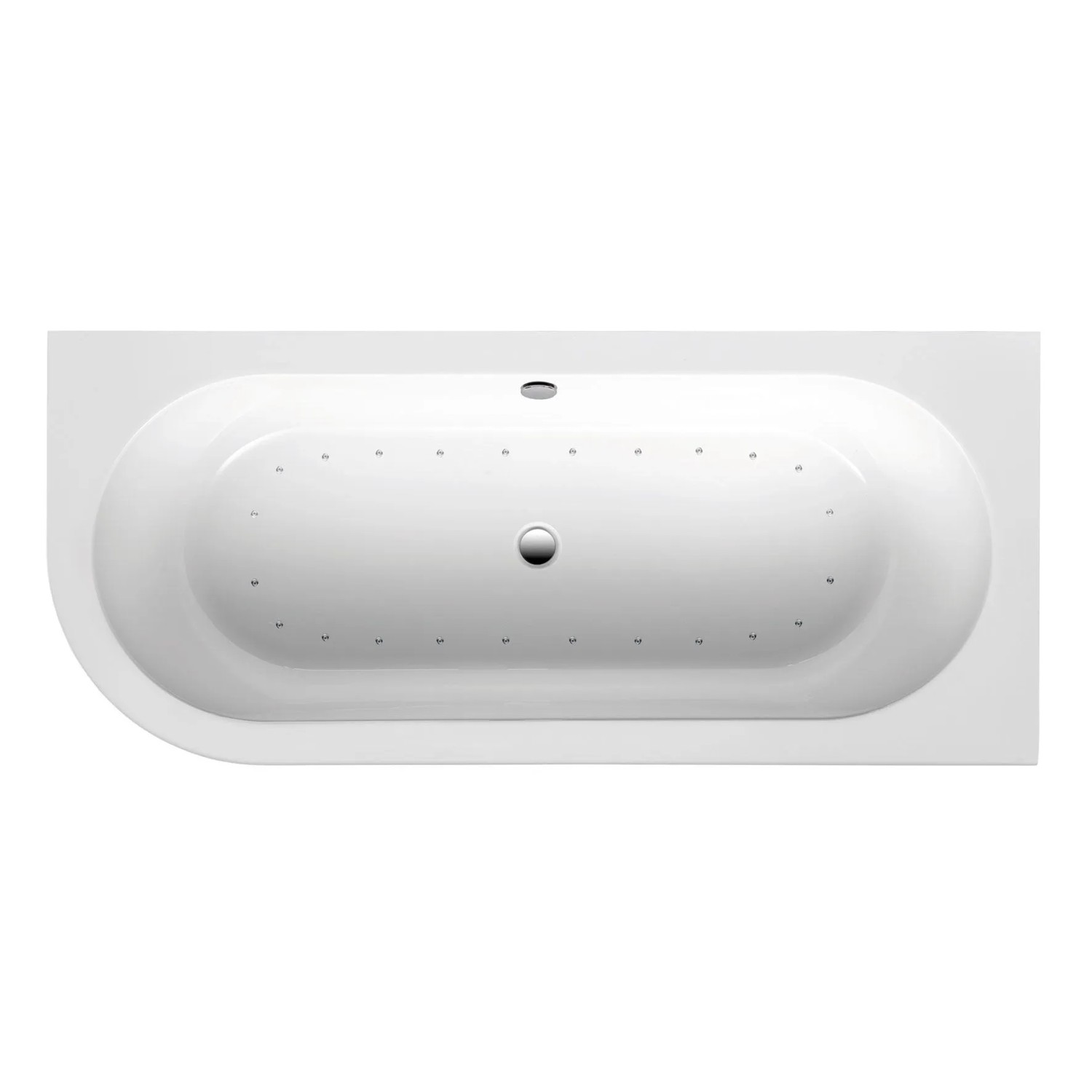 Ottofond Whirlpool Rechts Modena Corner Komfort-Silentsystem 178 cm x 78 cm Weiß
