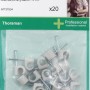 Schneider Electric Nagelschellen für Rundkabel, 20er-Packung.