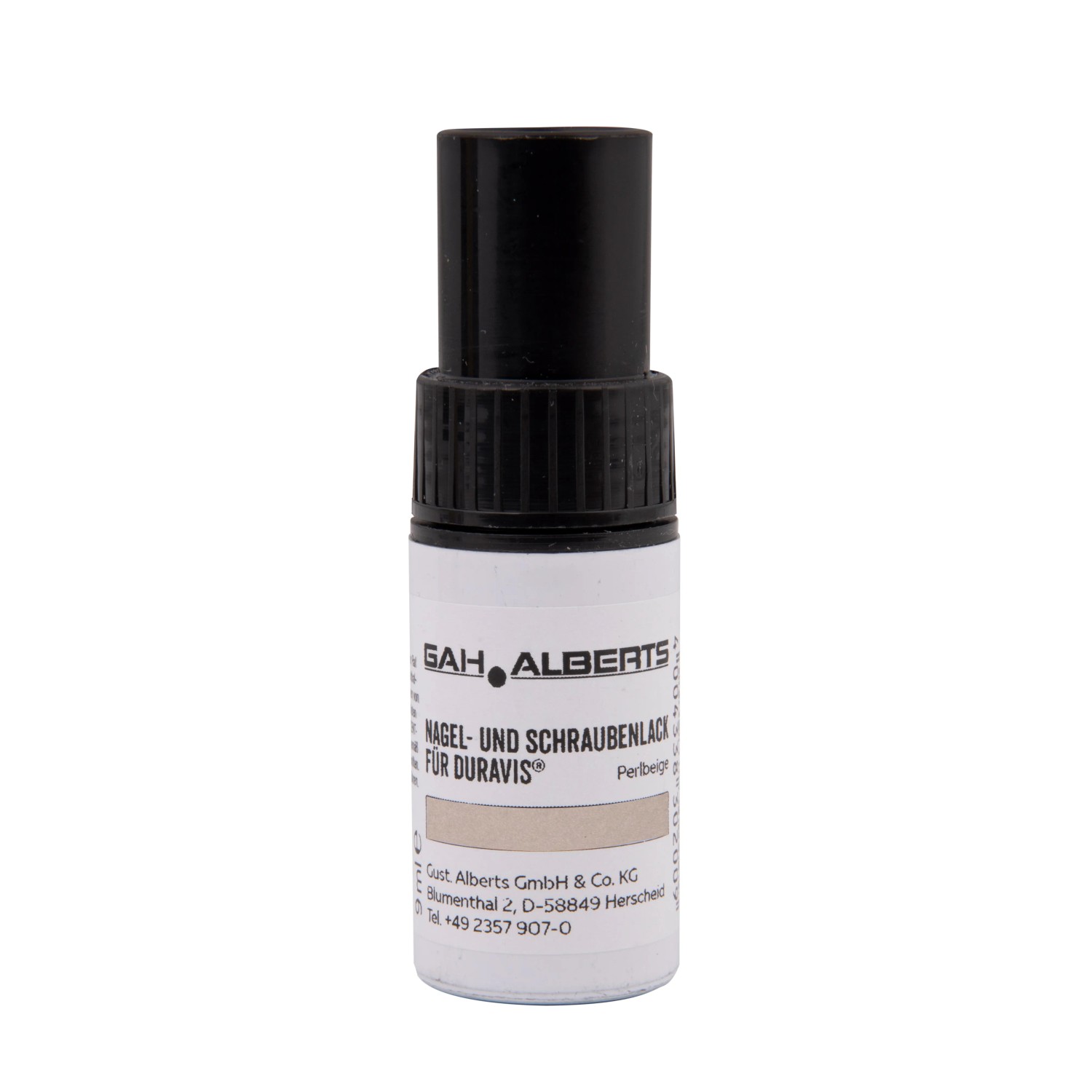 Alberts Duravis Nagel- und Schraubenlack Farbe Perlbeige Flasche 9 ml