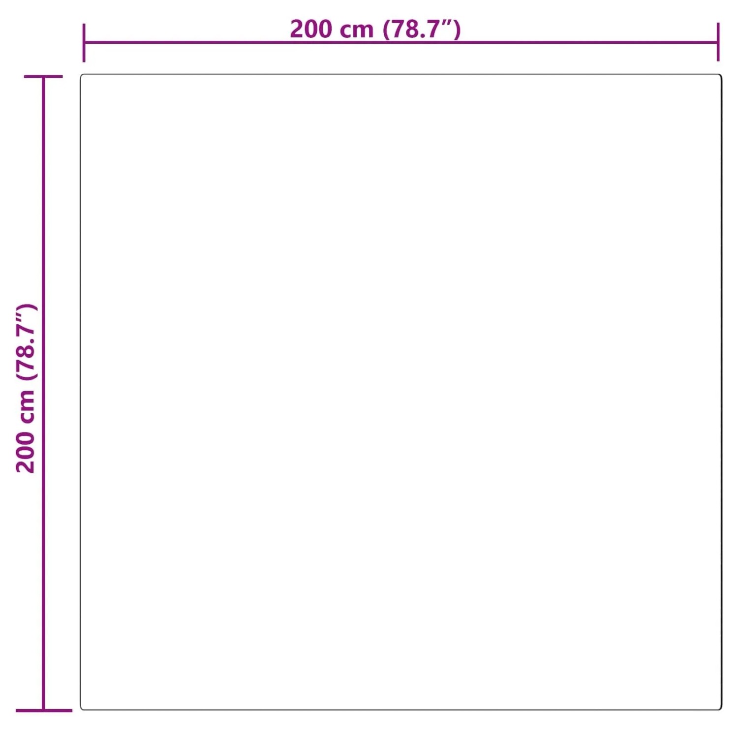 vidaXL Kunstschaffell Teppich Tafalla Beige 200 x 200 cm Polyester 42021489_10